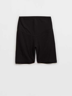 aerie High-Rise Black Bike Shorts